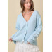 Hand Sewn Satin Ribbon Detail On Sleeve Cardigan