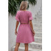 Two Pieces Solid Basic Elastic Round Neck Sets