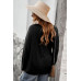 Round Neck Solid Button Top