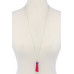 Tassel Pendant Necklace - Designer Style - CC-37230