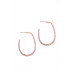 Texture Alloy Round Drop Earring - CC-52432