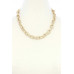 Round Link Alloy Necklacecircle Link Alloy Necklace - CC-53117