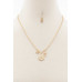 Sodajo Hexagon Shape Charm Necklace - Designer Style - CC-54875