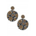 Seed Bead Round Dangle Earring - Designer Style - CC-55549