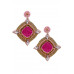 Seed Crystal Bead Dangle Earring - Designer Style - CC-55550