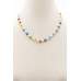Evil Eye Pearl Bead Necklace - Designer Style - CC-55707