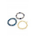 U Link Stone Beaded Bracelet Set. - Designer Style - CC-55715