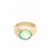 Oval Crystal Alloy Cuff Bracelet - CC-55716