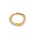 Enamel Happy Face Charm Crystal-studded Ball Bead Bracelet Set - CC-55718