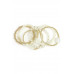 Pearl Alloy Ball Stertch Bracelet Set - CC-55857