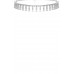 Crystal Baguette Piano Choker Necklace - Designer Style - CC-56077