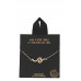 Gold Rhodium Dipped Wave Pendant Bracelet  - Designer Style - CC-56158