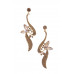 Crystal-studded Dangle Earring - CC-56236