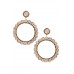 Crystal-studded Dangle Earring - CC-56237