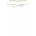 Crystal-studded 5 Heart Choker Necklace - CC-56307