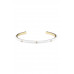 Color Alloy Crystal-studded Cuff Bracelet - CC-56389