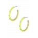 Color Alloy Hoop Earring - CC-56393