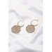 Double Round Thread Beaded Earring - CC-56564