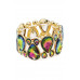 Gem Crystal Stone Stretch Bracelet - Designer Style - CC-56971