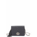 Chic Double Metal Pattern Stitching Tassel Crossbody Bag - CC-57142