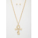Snake Wrap Cross Pendant Curb Link Necklace - Designer Style - CC-57196