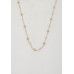 Flower Beaded Necklace - Designer Style - CC-57491