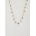 Beaded Round Link Alloy Necklace - CC-57493
