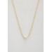 Pearl Bead Oval Link Necklace - Designer Style - CC-57497