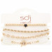 Sodajo Star Beaded Bracelet Set - Designer Style - CC-57807