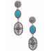 Oval Dangle Earring - Designer Style - CC-57887