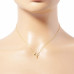 Gold Dipped Cloud Pendant Necklace - Designer Style - CC-57942