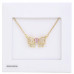 Crystal-studded Bow Alloy Necklace - CC-58523