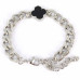 Clover Alloy Linked Bracelet - CC-58851
