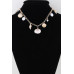 Multi Pearl N Shell Charm Necklace - Designer Style - CC-WH2000719