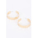 Gold Plated Wide Alloy Hoop Earring - CC-WH2000792