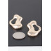 Abstract Contemporary Puddle Earrings - CC-WH2000865