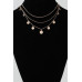 Triple Round Charm Linked Necklace - CC-WH2000894