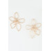 Delicate Abstract Flower Earrings - Designer Style - CC-WH2000912