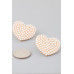 Pearled Heart Stud Earrings - Designer Style - CC-WH2000927
