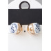 Vintage Marble Swirl Clasp Earrings - Designer Style - CC-WH2000929