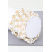 Ribbed Pearl Beaded Bracelet - Designer Style - CC-WH2000951