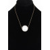 Round Faux Pearl Necklace - Designer Style - CC-WH2001004
