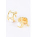 Faux Pearl Alloy Mini Hoop Earring - CC-WH2001011