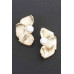 Faux Pearl Alloy Flower Earring - CC-WH2001013