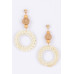 Round Bamboo Earring - Designer Style - CC-WH2001041