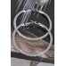 5cm Double Crystal-studded Hoop Earrings - CC-WH2001120