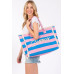 Sewn Rope Summer Letter Fringe Striped Tote Bag Collection - CC-WH2001146
