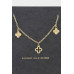 Triple Clover Charm Necklace - Designer Style - CC-WH2001152