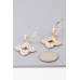 Bejeweled Flower Earrings - Designer Style - CC-WH2001195