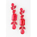 Crystal-studded Dangle Drop Earrings - CC-WH2001197